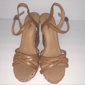 MIA Selma Espadrille wedge sandal size 10